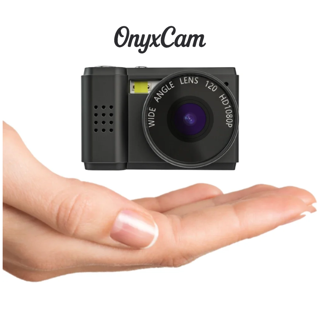 Zeyran– Mini Cámara Rosada y Negra 1080p con Pantalla LCD