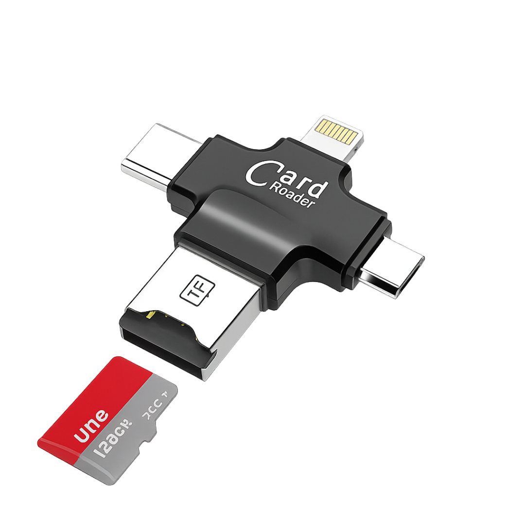 Lector Universal de Tarjetas MicroSD - multifunción 4 en 1